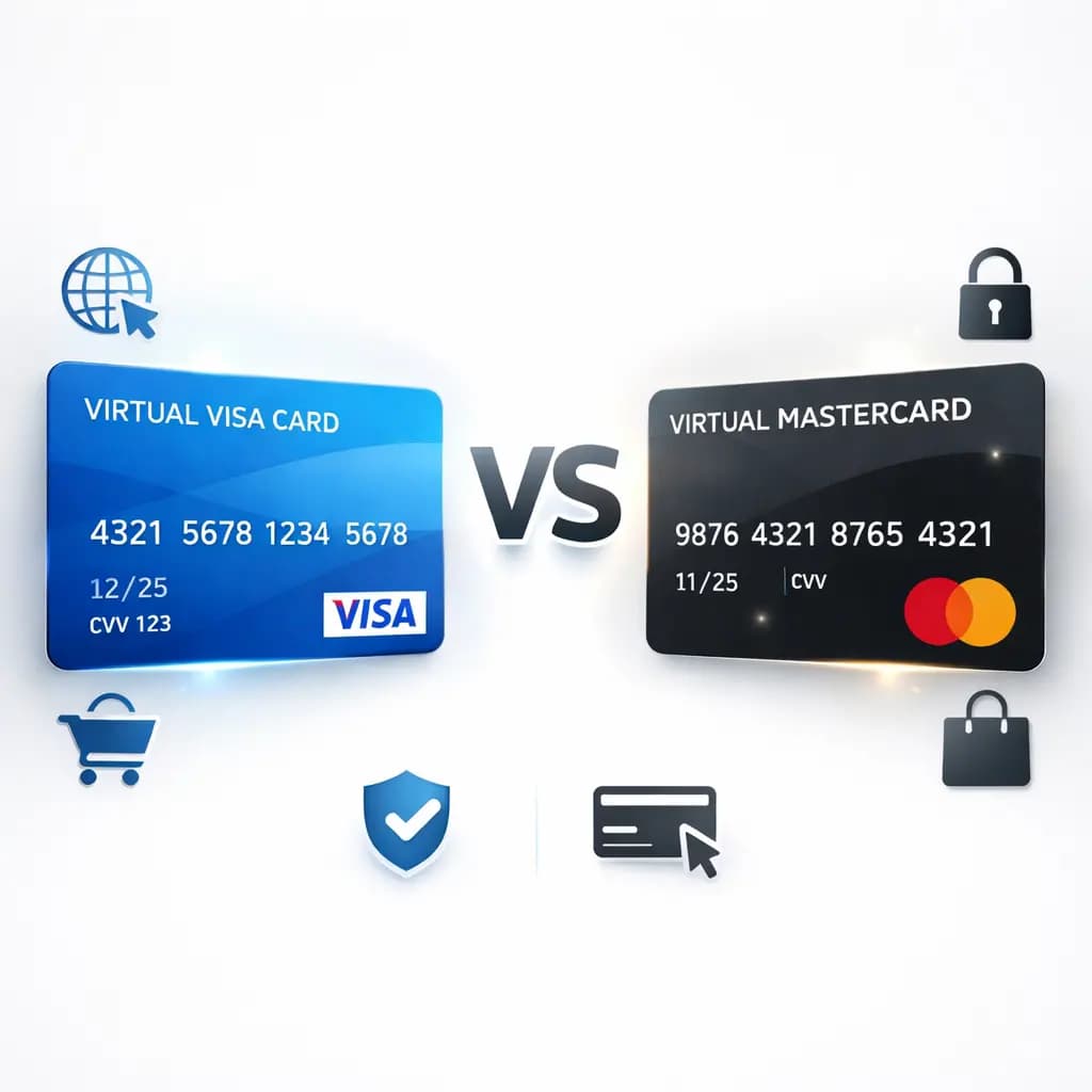 مقایسه مزایای ویزا کارت مجازی و مستر کارت