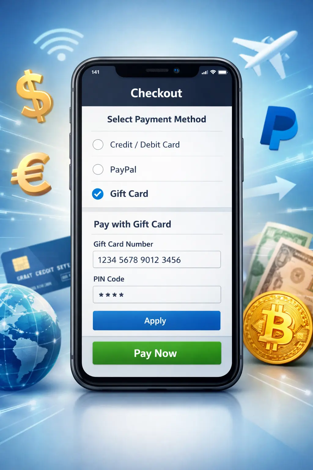 پرداخت بینالمللی آسان با گیفت کارتها: مزایا و نکات