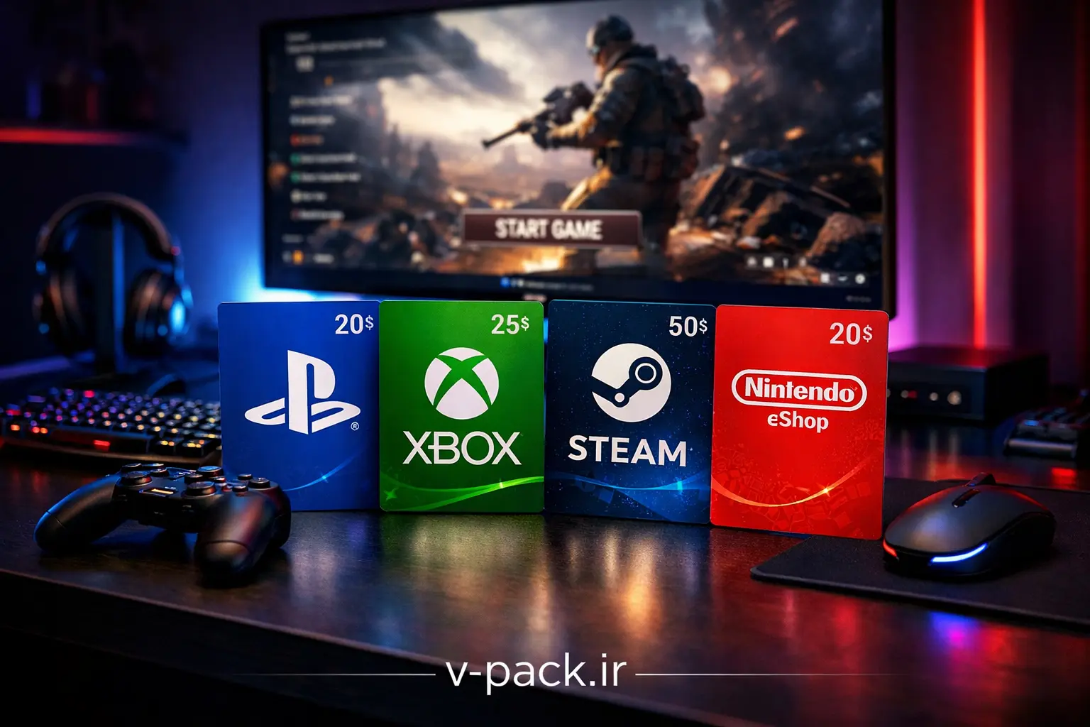 بهترین گیفت کارتهای موجود در بازار برای گیمرها