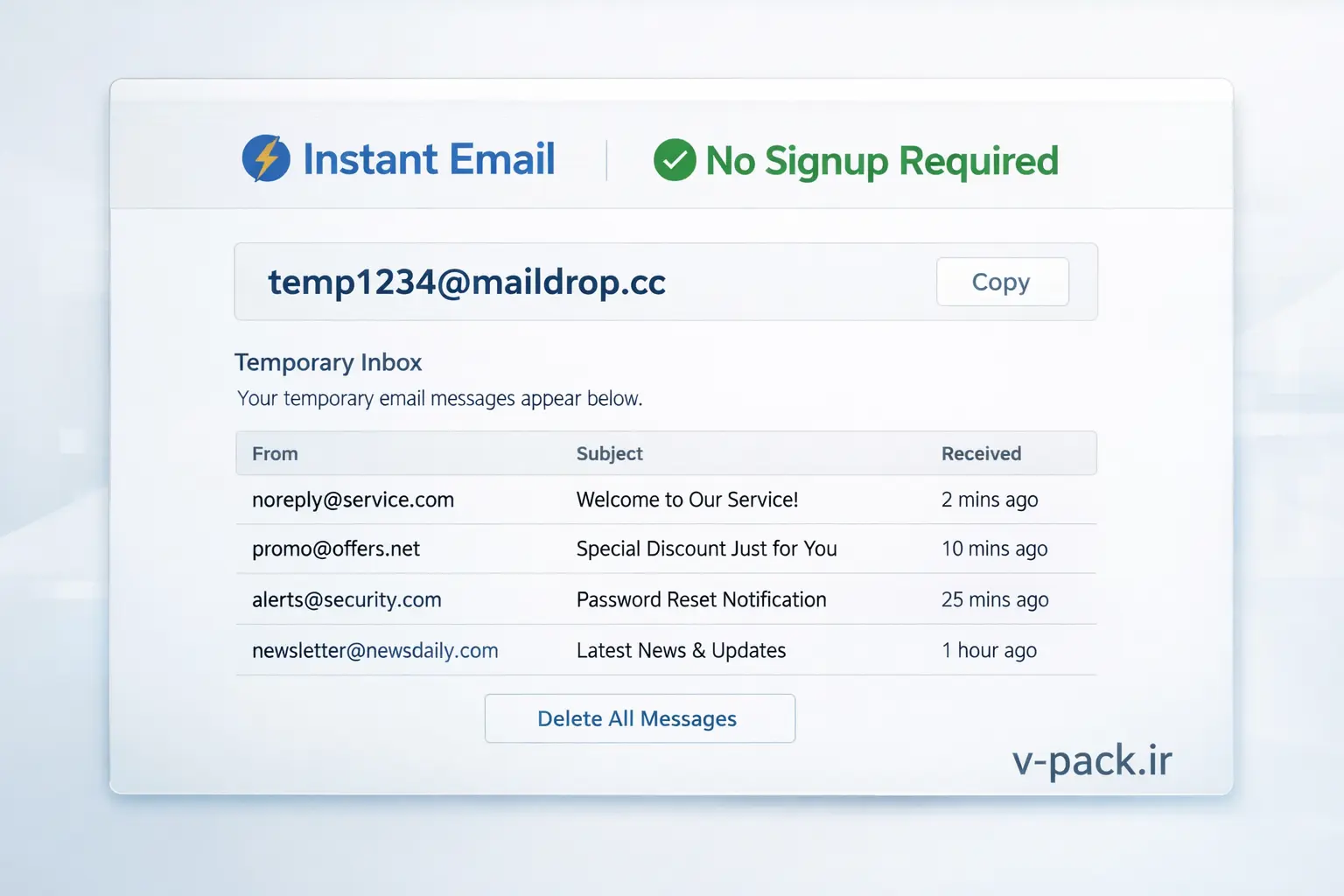 روشهای ساخت ایمیل موقت بدون نیاز به ثبتنام