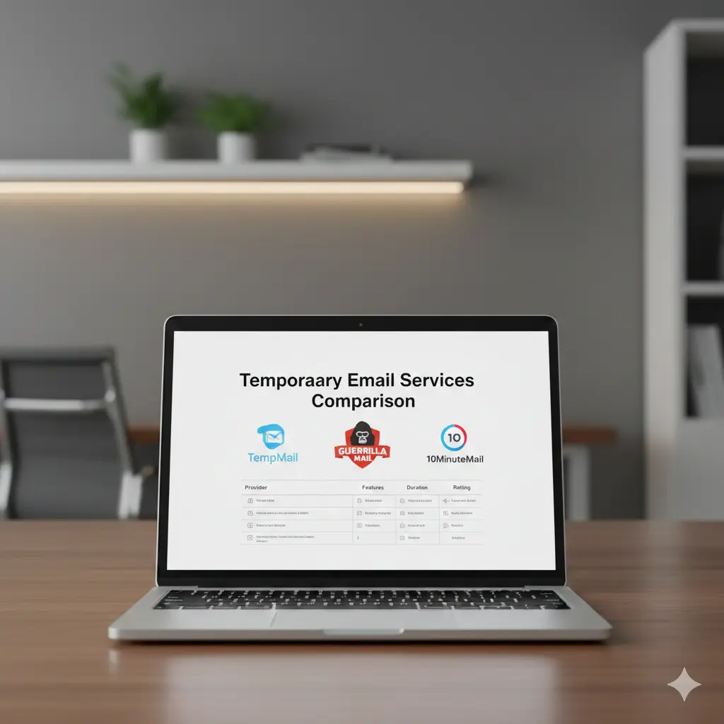 مقایسه انواع سرویسهای ایمیل موقت و کاربردها